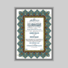 CustomCraftz's Elegant Islamic Nikah Namah with Ornate Border (Muslim Marriage Certificates)